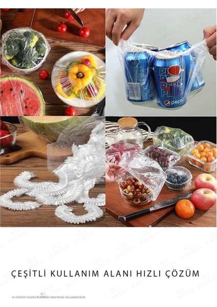 100 Adet Pratik Tazeliği Koruyan Tencere ve Tabak Bonesi Çok Amaçlı Kapak Gıda Bonesi modelleri