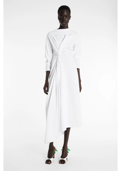 Düğümlü Jersey Elbise, Gots Sertifikalı Organik Pamuk, Portekiz Üretimi fiyatları