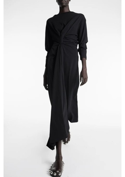 Düğümlü Jersey Elbise, Gots Sertifikalı Organik Pamuk, Portekiz Üretimi modelleri