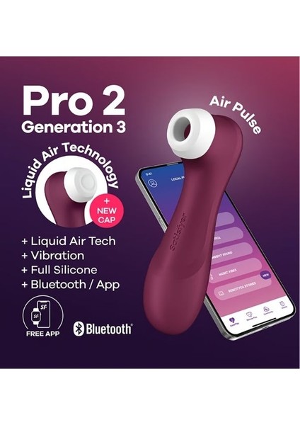 Satisfyer Pro 2 Generation 3 Telefon Kontrollü Vibratör