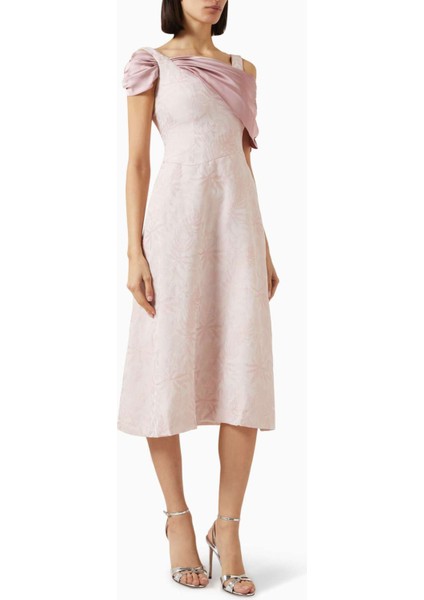 Midi Elbise Off Shoulder, A-Line, Şık ve Rahat