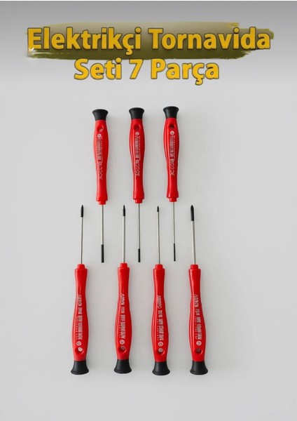 Cerpa Norm X-Plus 7 Parça Elektrikçi Tornavida Seti