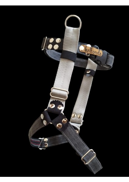 Köpek göğüs tasması orta ve büyük ırk kot göğüs ölçüsü:45-85cm boyun ölçüsü:35-55cm ayarlamalı dog harness GT3-4
