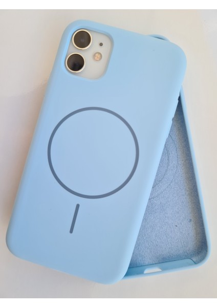 iPhone 11 Magsafe ile Uyumlu Yumuşak Soft Mükemmel Manyetik Esnek Lansman Silikon Kılıf