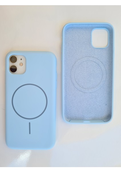 iPhone 11 Magsafe ile Uyumlu Yumuşak Soft Mükemmel Manyetik Esnek Lansman Silikon Kılıf modelleri