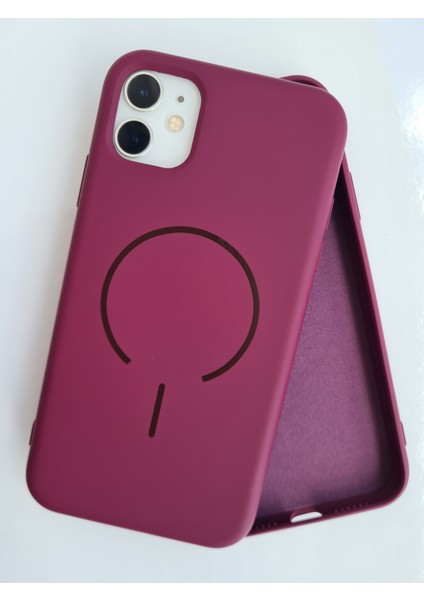 iPhone 11 Magsafe ile Uyumlu Yumuşak Soft Mükemmel Manyetik Esnek Lansman Silikon Kılıf