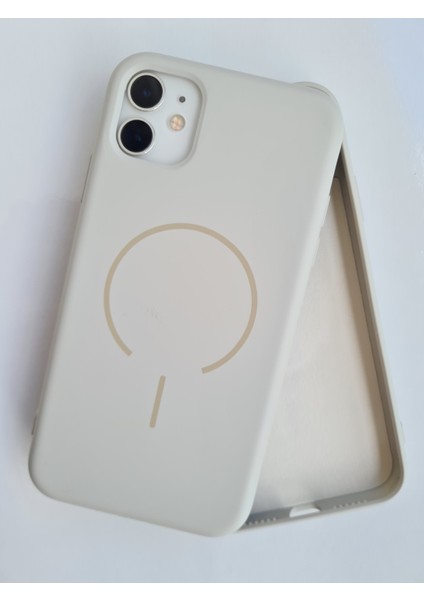 iPhone 11 Magsafe ile Uyumlu Yumuşak Soft Mükemmel Manyetik Esnek Lansman Silikon Kılıf