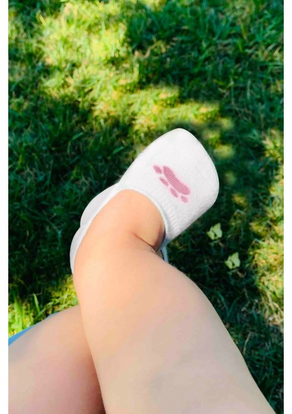 Bistyle 2'li Babet Cute Face Penye Çorap 30103 Pembe-Beyaz indirimleri