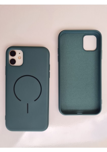 iPhone 11 Magsafe ile Uyumlu Yumuşak Soft Mükemmel Manyetik Esnek Lansman Silikon Kılıf modelleri