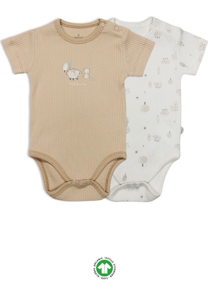 Bistyle Always Dream Yarım Kol 2'li Body 17114 Ekru Bej