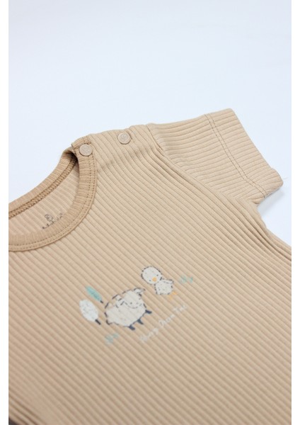 Bistyle Always Dream Yarım Kol 2'li Body 17114 Ekru Bej modelleri