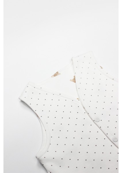 Bistyle I Am So Bear Çift Taraflı Bebe Yelek 18103 Bej Ekru fiyatları