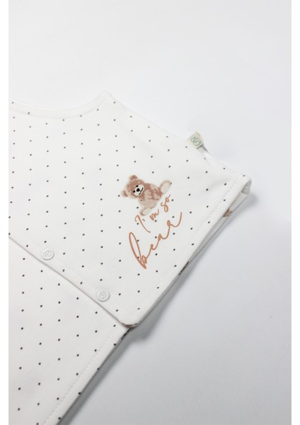 Bistyle I Am So Bear Çift Taraflı Bebe Yelek 18103 Bej Ekru modelleri