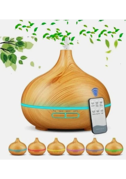 Uzaktan Kumandalı 7 Renk LED Işıklı Hava Nemlendirici Cihaz Oda Kokusu Açık Kahve fırsatları