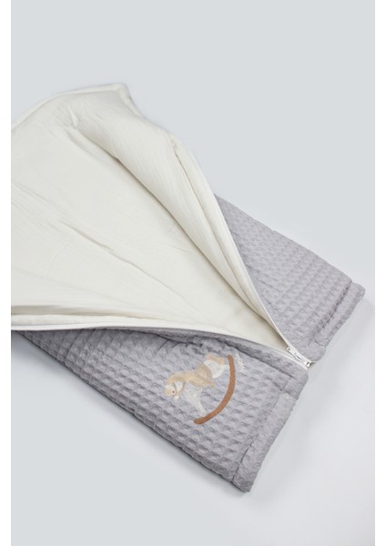 Bistyle Fermuarlı Natural Life Pike Battaniye Boy 70114 Gri indirimleri