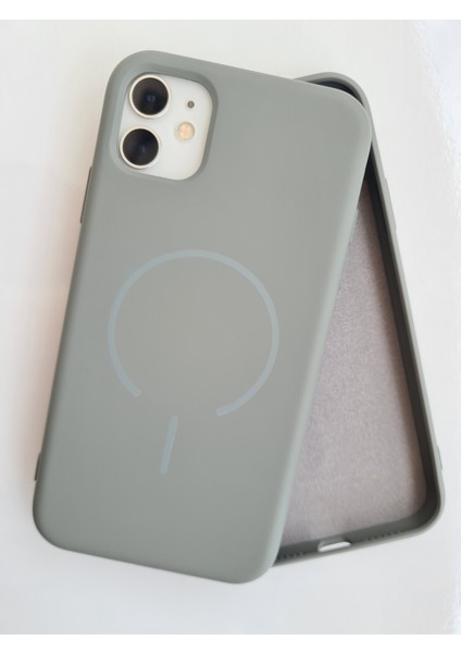 iPhone 11 Magsafe ile Uyumlu Yumuşak Soft Mükemmel Manyetik Esnek Lansman Silikon Kılıf
