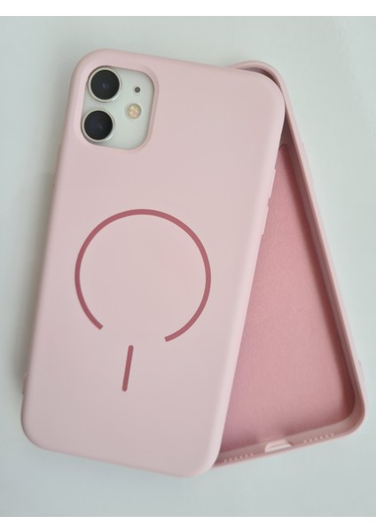 iPhone 11 Magsafe ile Uyumlu Yumuşak Soft Mükemmel Manyetik Esnek Lansman Silikon Kılıf