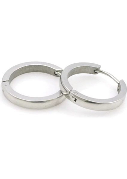 Cerrahi Çelik Halka Küpe- Kalka iç çapı 14mm-Kalınlık 2,5mm-1 çift fiyatları