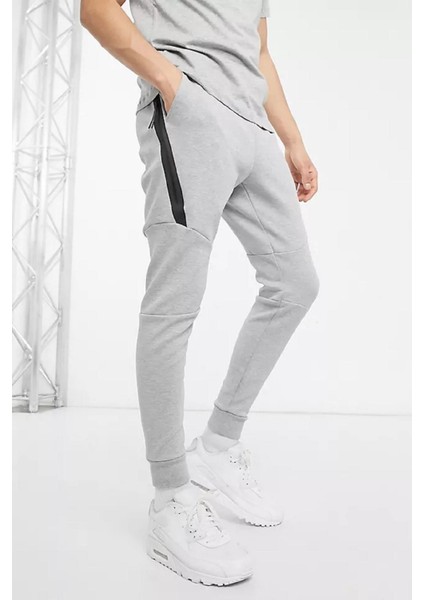 Tech Fleece Joggers In Grey Erkek Eşofman Altı Dar Kesim Gri