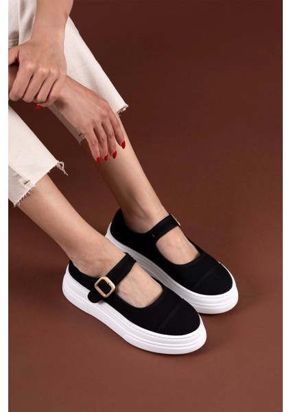 Lunni Siyah Keten Spor Ayakkabı fiyatları