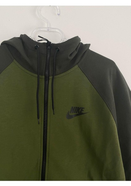 Sportswear Hoodie Full-Zip Windrunner Yeşil/haki Erkek Spor Sweatshirt fiyatları