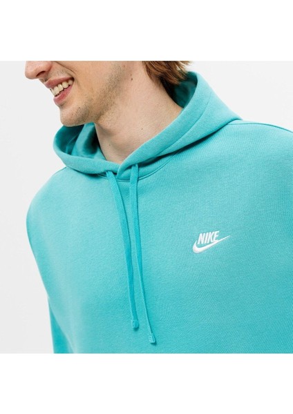 Sportswear Club Fleece Erkek Yeşil Kapüşonlu Polarlı Sweatshirt BV2654-392 fiyatları