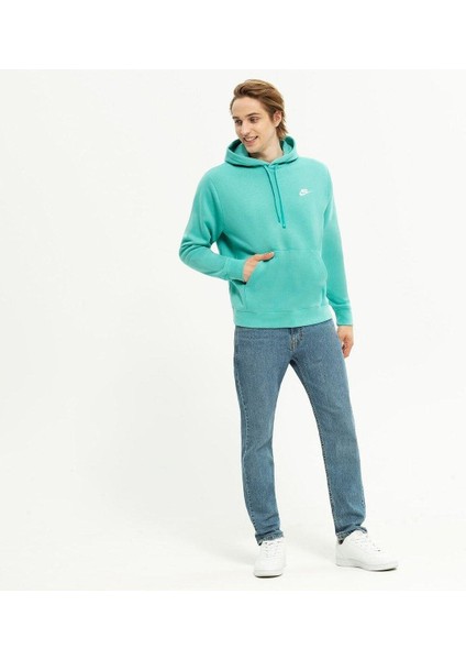 Sportswear Club Fleece Erkek Yeşil Kapüşonlu Polarlı Sweatshirt BV2654-392 fırsatları