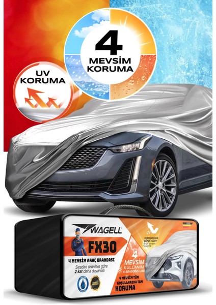 Bmw 6 Serisi M6 E63-F13 FX30 4 Mevsim Korumalı Araba Brandası - Oto Çadır Örtü