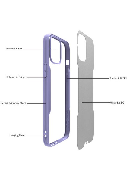 iPhone 17 Pro Kılıf Zore Mara Lansman Kapak + Hayalet Ekran Koruyucu modelleri