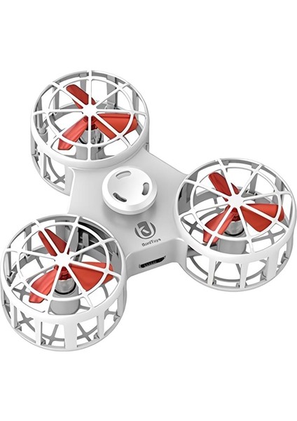 Şarj Edilebilir Uçan Stres Çarkı Fidget Spinner Gyroscop Mini Drone Outdoor Eğlencesi Spinner Beyaz