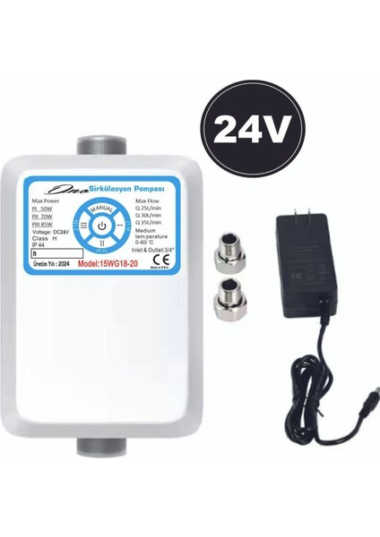 24V Frekans Kontrollü Basınç Pompası, Karavan ve Tiny House Uyumlu