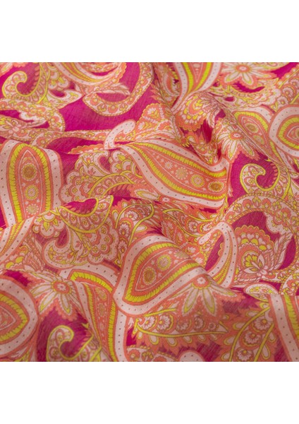 Ipekevi Mezopotamya Model 01 Desenli Tensel Soft Eşarp 02221-FUŞYA fiyatları