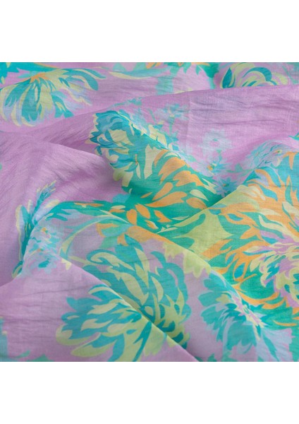 Ipekevi Kasımpatı Desenli Tensel Soft Eşarp 02220-LEYLAK fiyatları