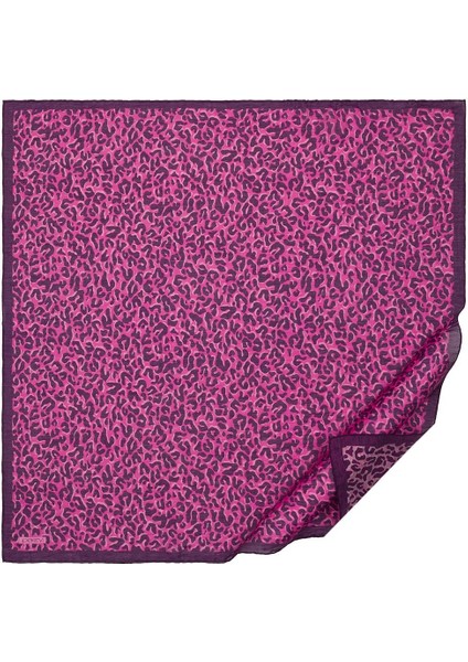 Ipekevi Leopar Desenli Tensel Soft Eşarp 02218-MOR