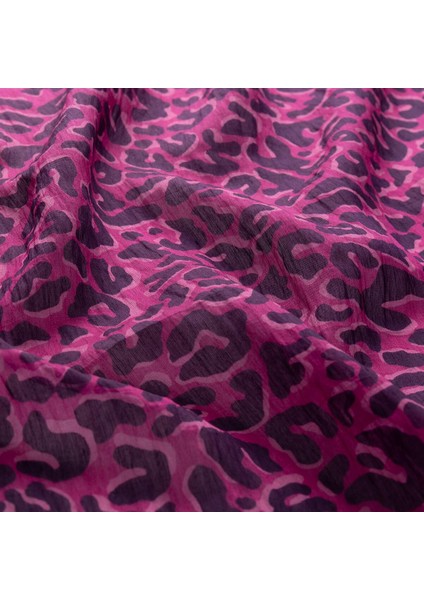 Ipekevi Leopar Desenli Tensel Soft Eşarp 02218-MOR fiyatları