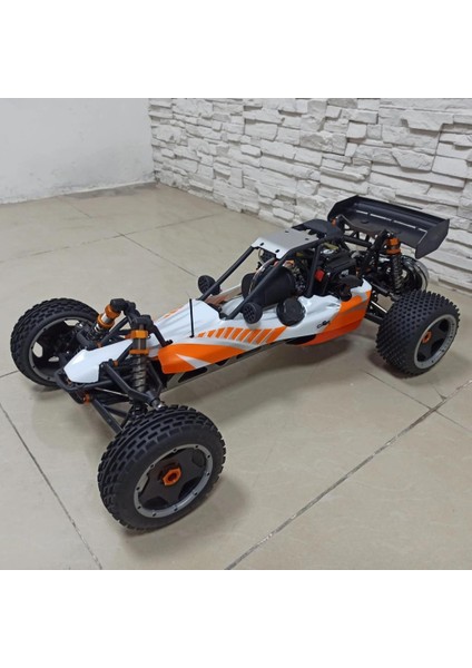Sy Racıng 1/5 Baja 5b 30.5cc Rtr Kurşunsuz Benzinli Uzaktan Kumandalı Rc Arazi Model Araba 80+Kmh 75CM Uzunluk Offroad Turuncu (Kullanıma Hazır)