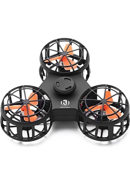 Şarj Edilebilir Uçan Stres Çarkı Fidget Spinner Gyroscop Mini Drone Outdoor Eğlencesi Spinner Siyah