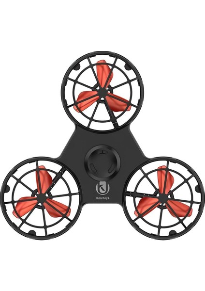 Şarj Edilebilir Uçan Stres Çarkı Fidget Spinner Gyroscop Mini Drone Outdoor Eğlencesi Spinner Siyah modelleri