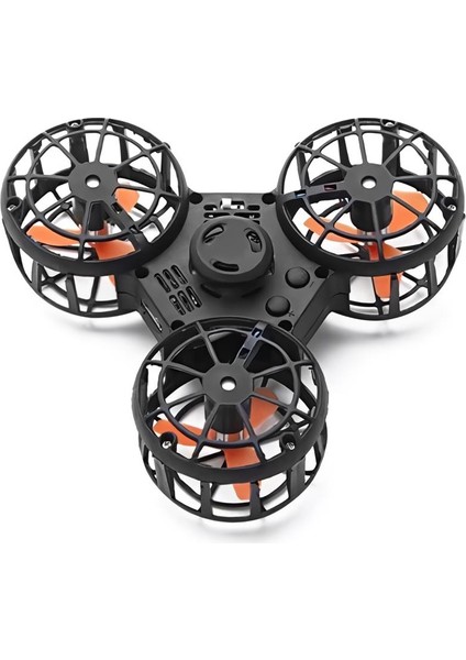 Şarj Edilebilir Uçan Stres Çarkı Fidget Spinner Gyroscop Mini Drone Outdoor Eğlencesi Spinner Siyah fırsatları
