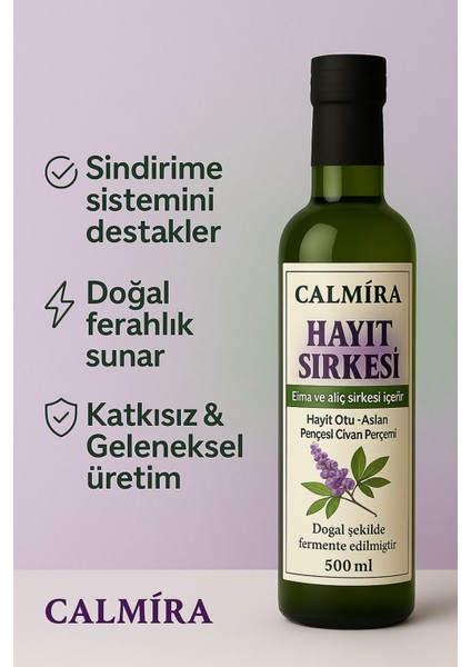 Hayıt Sirkesi 500 ml "hayıt Otu - Aslan Pençesi - Civan Perçemi" Kadınlara Özel fırsatları