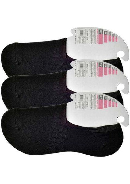 Siyah Kadın Babet Çorap 3 Çift