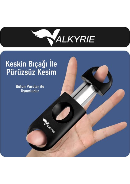 3'lü Puro Makası Seti – Çift Bıçak, V-Kesici ve Punch Kesici fiyatları