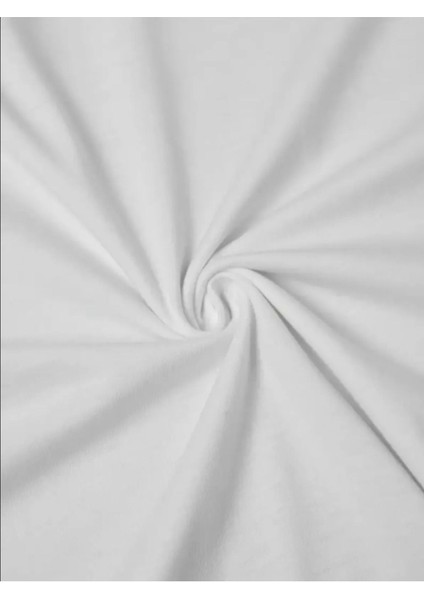 Sculpture Marble Ön Baskılı Pamuk Beyaz Oversize T Shirt