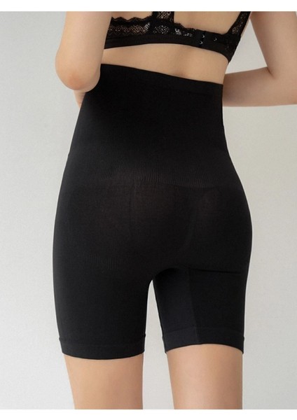Siyah Toparlayıcı ve Şekillendirici Paçalı Korse Şort modelleri