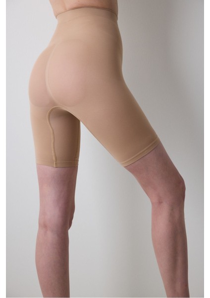 Bej Dikişsiz Seamless Push Up Şort Korse, Rahat ve Şık Tasarım fırsatları