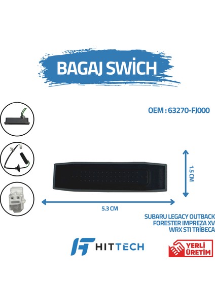 Subaru Impreza Uyumlu Bagaj Açma Düğmesi Switchi
