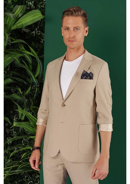 C 641 Slim Fit Bej Spor Ceket indirimleri