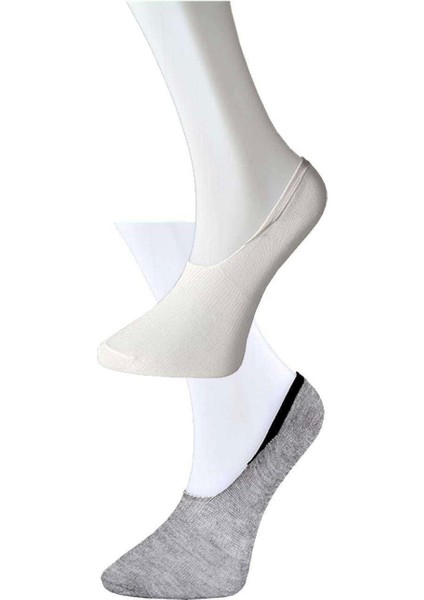 Gri ve Beyaz Kadın Babet Çorap 12 Çift fiyatları