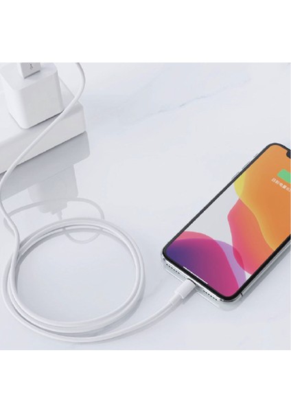 12W Hız Destekli Lightning Kablo 100 cm - Şarj ve Data Kablosu (Beyaz) NT-6511 fırsatları