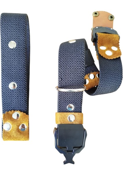 Köpek Boyun Tasması Büyük Irk Metal Kilit Sistemli Kalın Kolon Boyun ölçüsü:30-60cm Ayarlamalı Dog Collar T5-11